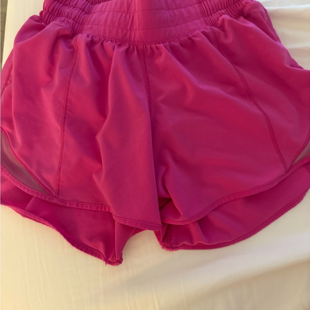 Lululemon Athletica Pink Athletic Shorts Lightweight Moisture-Wicking